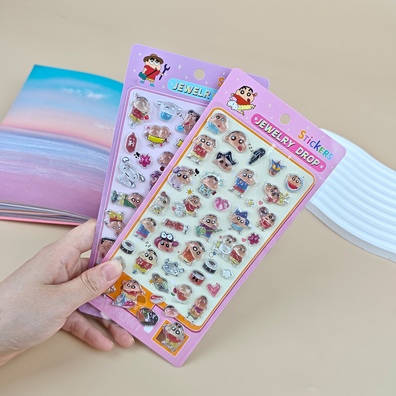 Resin Art Phone Case - Crayon Shinchan Cartoon 3D Resin Sticker