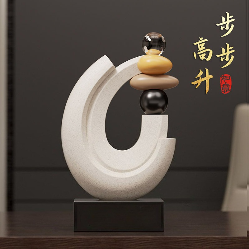 Resin Art Gift For Birthday - Home Decor Lucky Stone Statue Desktop