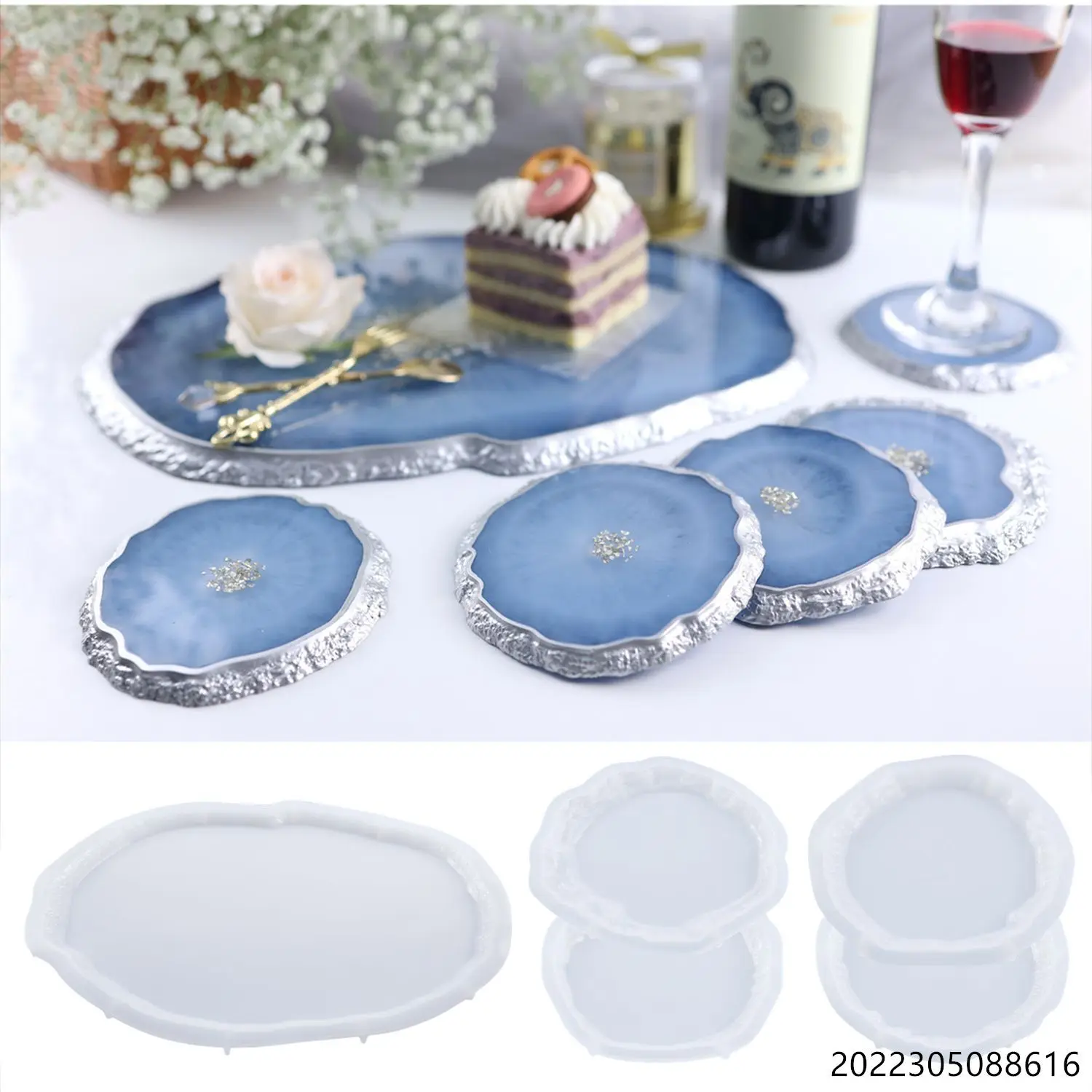 Resin Art Tray - DIY Crystal Epoxy Resin Mold Irregular