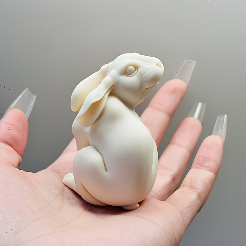 Resin White Rabbit Figurine Re - Resin Art Gift For Birthday review and price