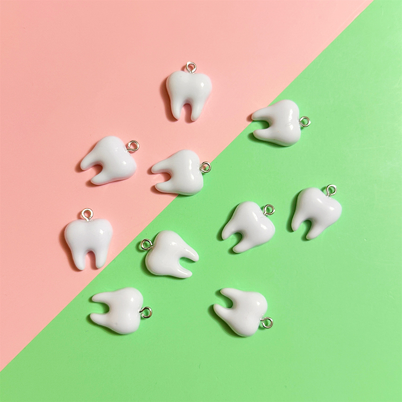 10pcs Cute White Teeth Resin P - Resin Art Calligraphy review and price