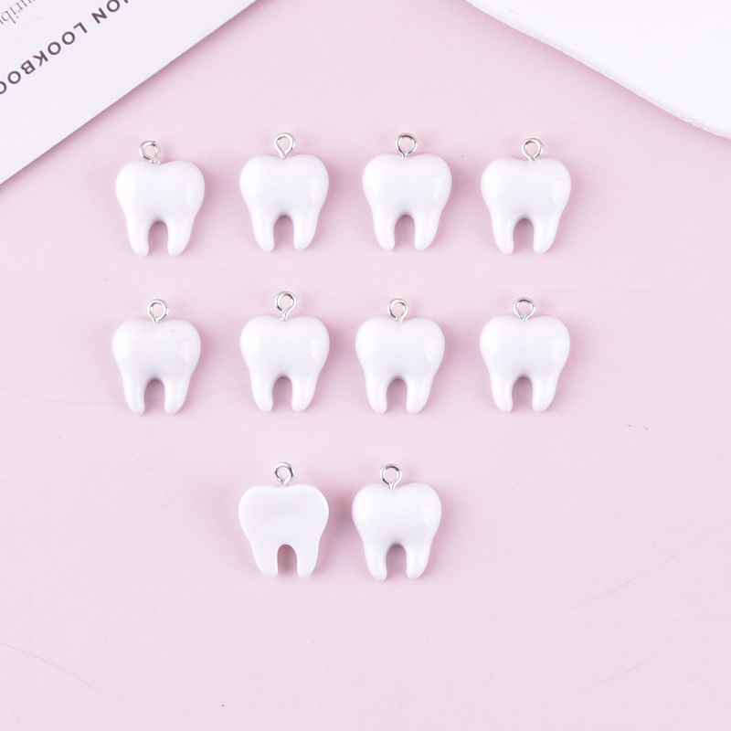 10pcs Cute White Teeth Resin P - Resin Art Calligraphy review and price
