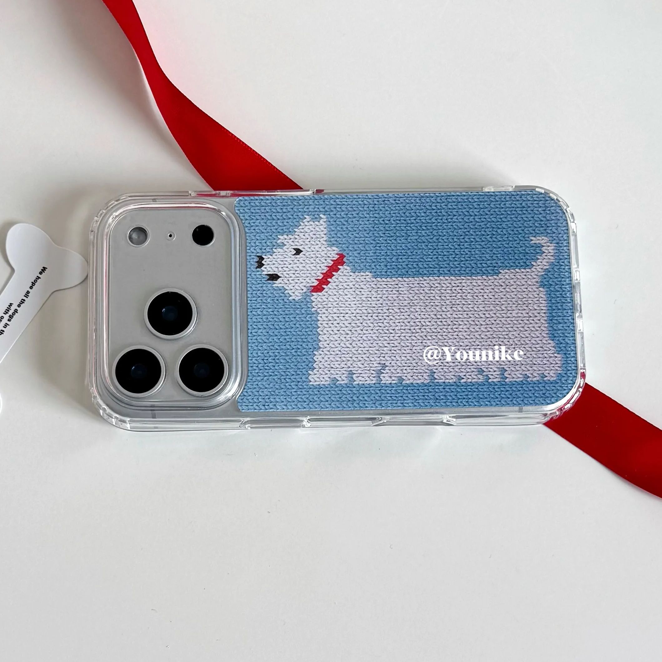 Korean Ins Knitted Printed Wes - Resin Art Phone Case review and price