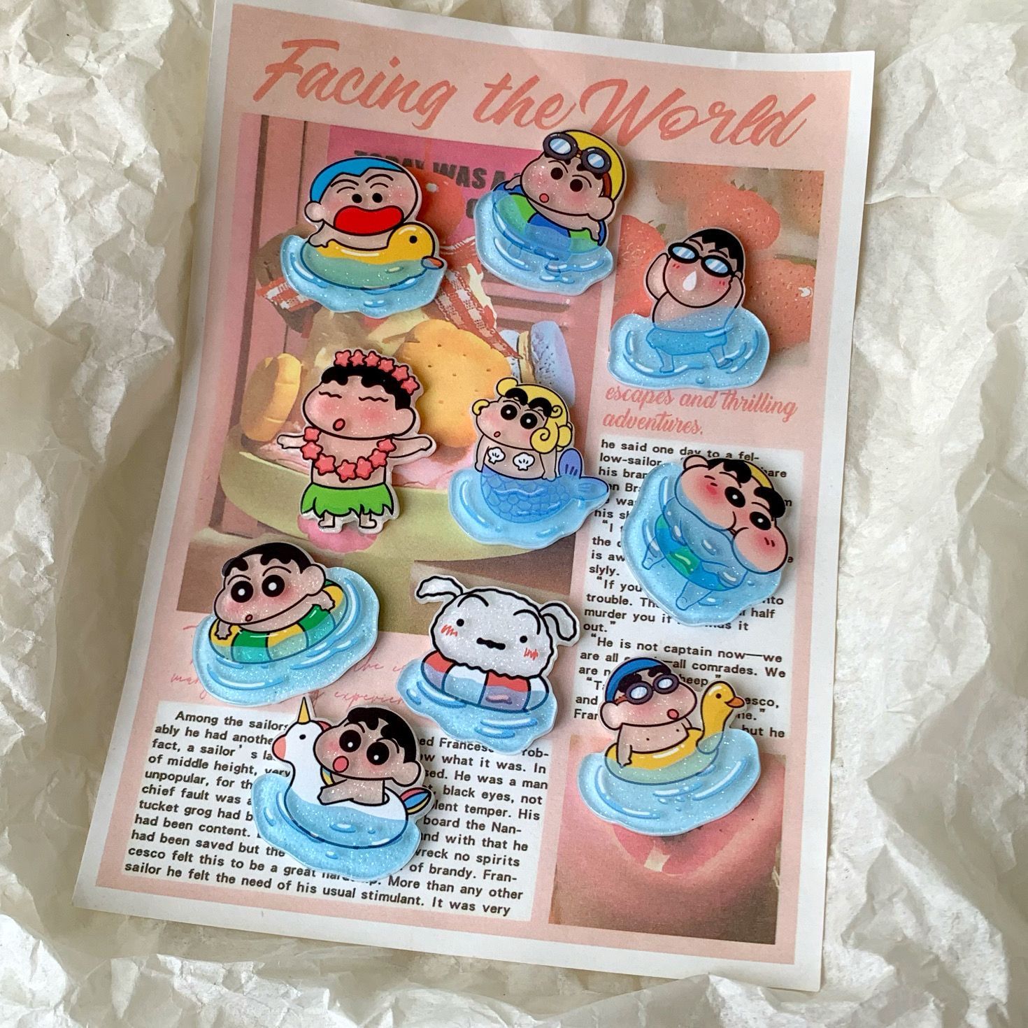Crayon Shin-chan resin accesso - Resin Art Phone Case review and price