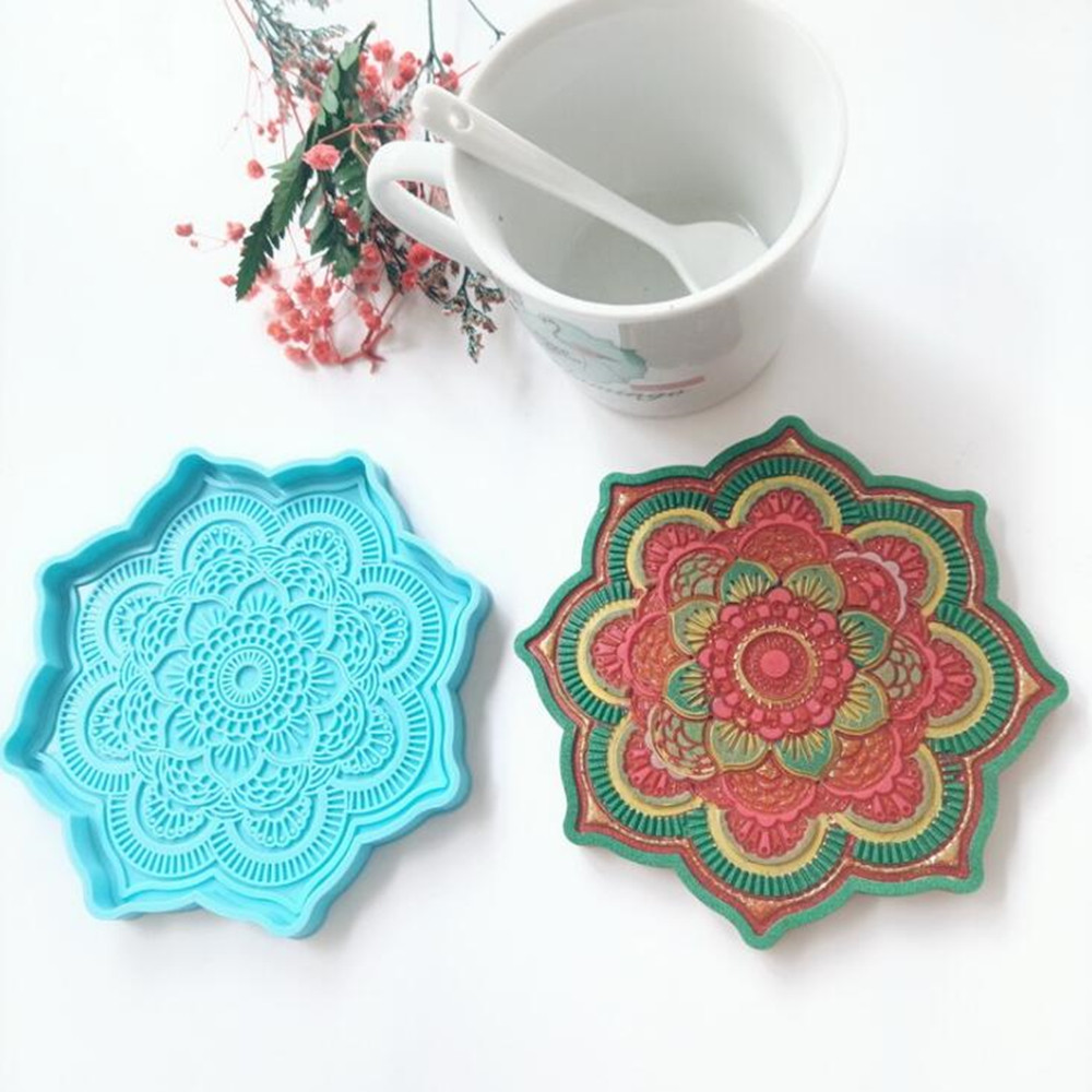 Mandala Coaster Silicone Mold  - Resin Art Tray review and price
