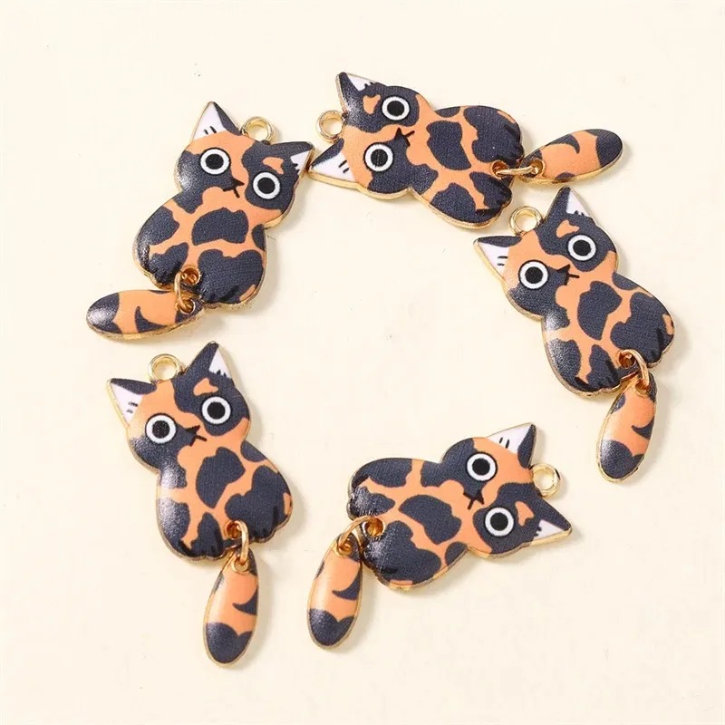 10Pcs 16×39mm Cute Cartoon Cat - Resin Art Calligraphy review and price
