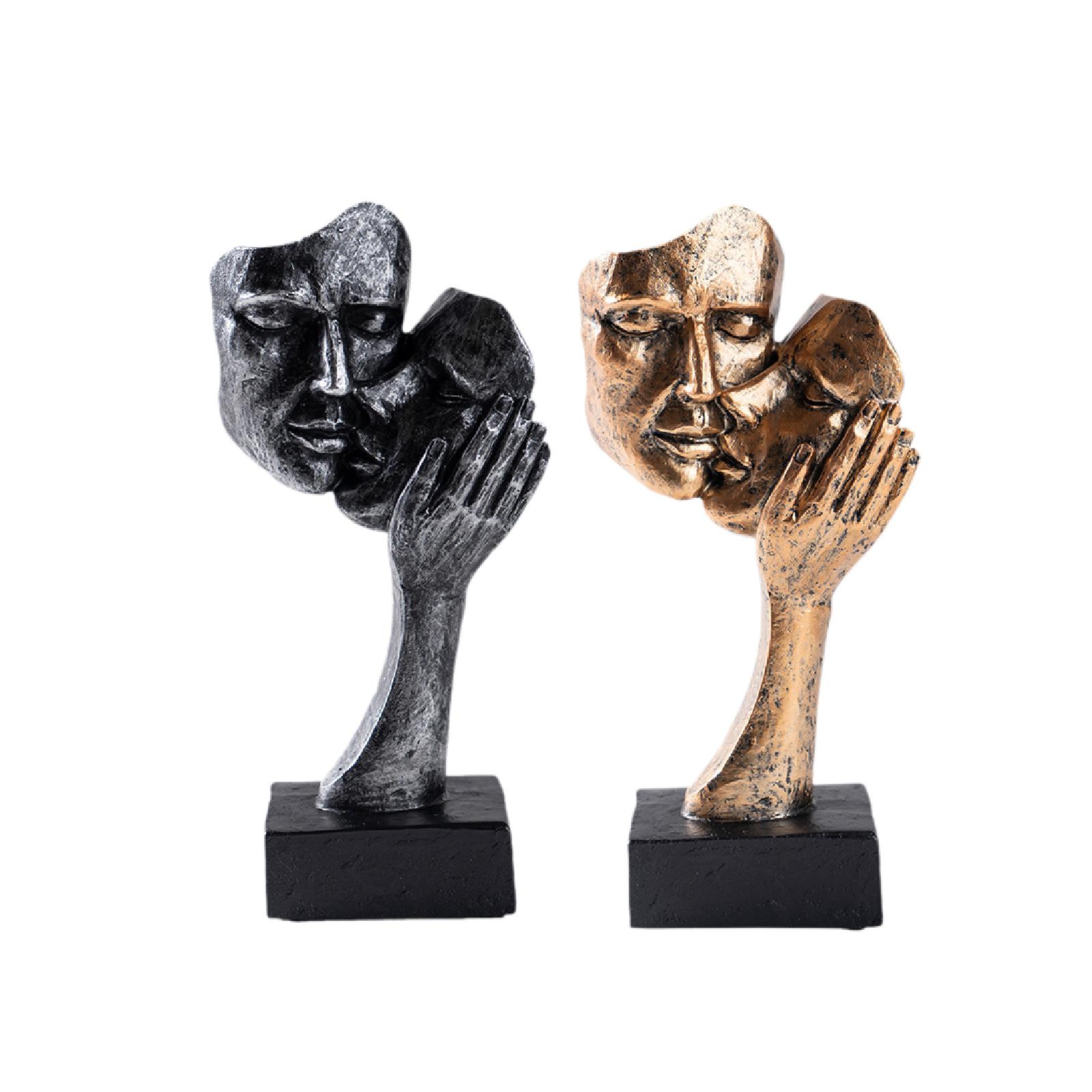 Abstract Art Couple Sculpture  - Resin Art Gift For Birthday review and price