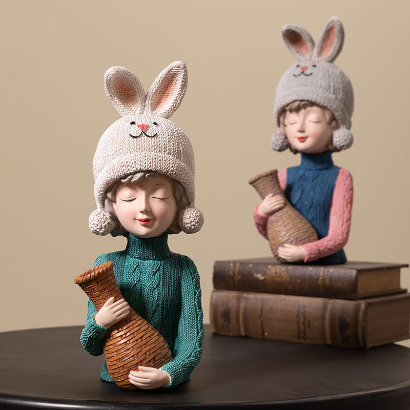 Modern Girl Vase Bag Vase Room - Resin Art Gift For Birthday review and price