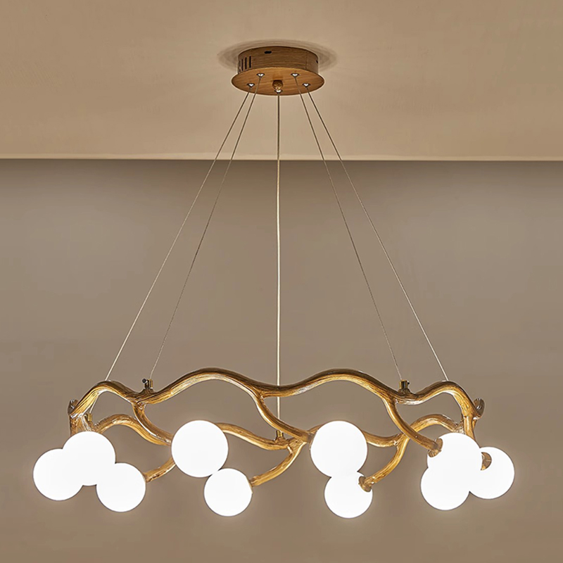 Modern White Glass Wood Chande - Resin Art On Wood review and price