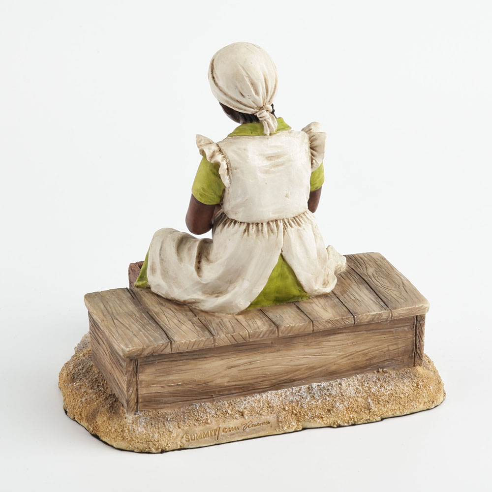 Young Black Girl Sculpture Pee - Resin Art On Wood review and price