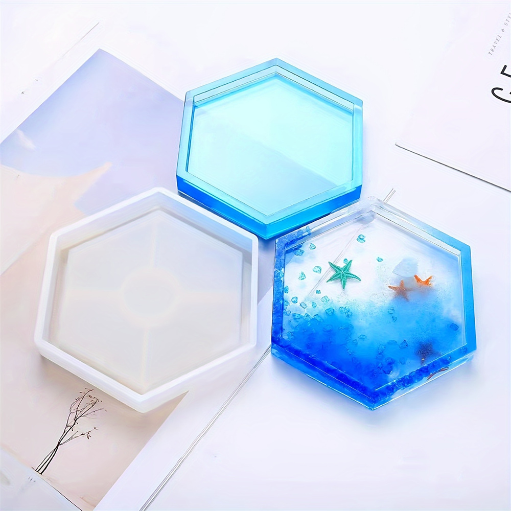 4pcs/Set Storage Tray Coaster  - Resin Art Tray review and price