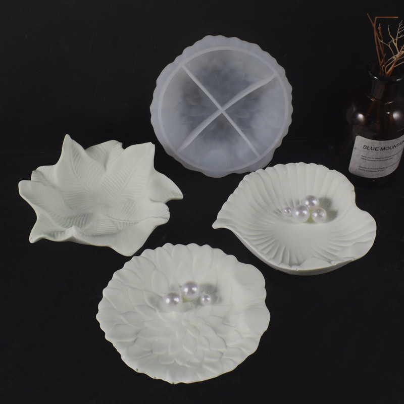 Plaster Cement DIY Leaf Dish M - Resin Art Tray review and price