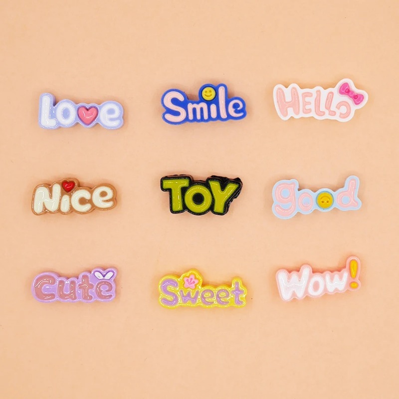 10Pcs Cute Flat Back Wow Luck  - Resin Art Phone Case review and price