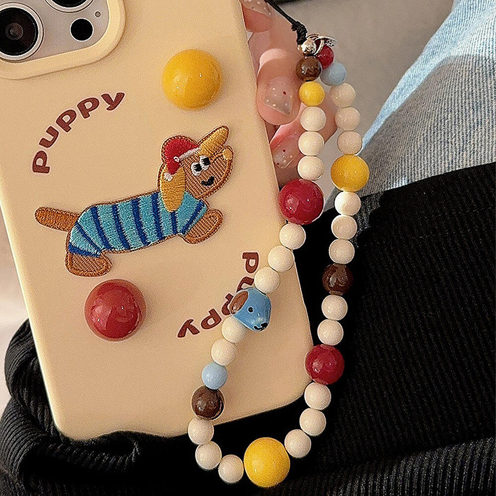 Cute Dog Bear Cheese Pendant M - Resin Art Phone Case review and price