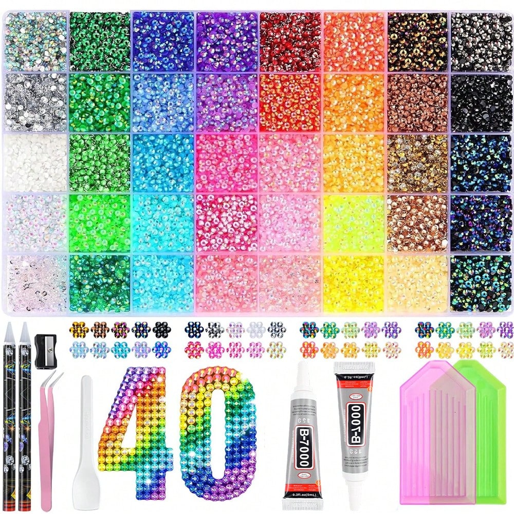 Bedazzling Kit 40 Colors Resin - Resin Art Gift For Birthday review and price