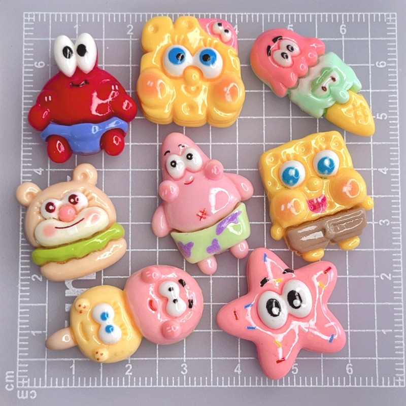 8PCS Kawaii SpongeBob SquarePa - Resin Art Phone Case review and price