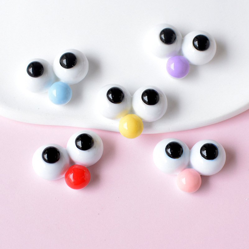 10Pcs Cute Eyes Flatback Resin - Resin Art Phone Case review and price
