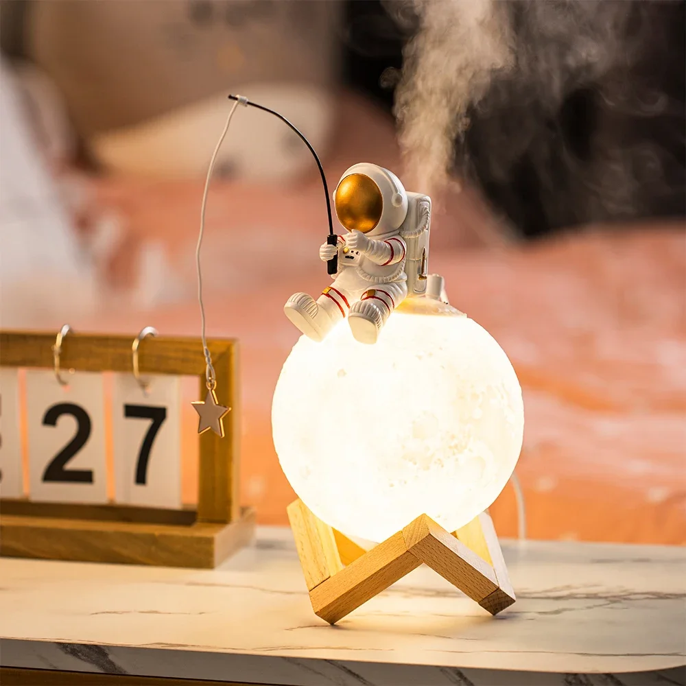 Nordic Astronaut Fishing Star  - Resin Art On Wood review and price