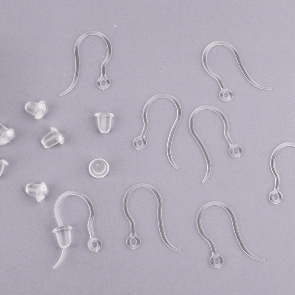40pcs Clear Plastic Earring Ho - Resin Art Calligraphy review and price