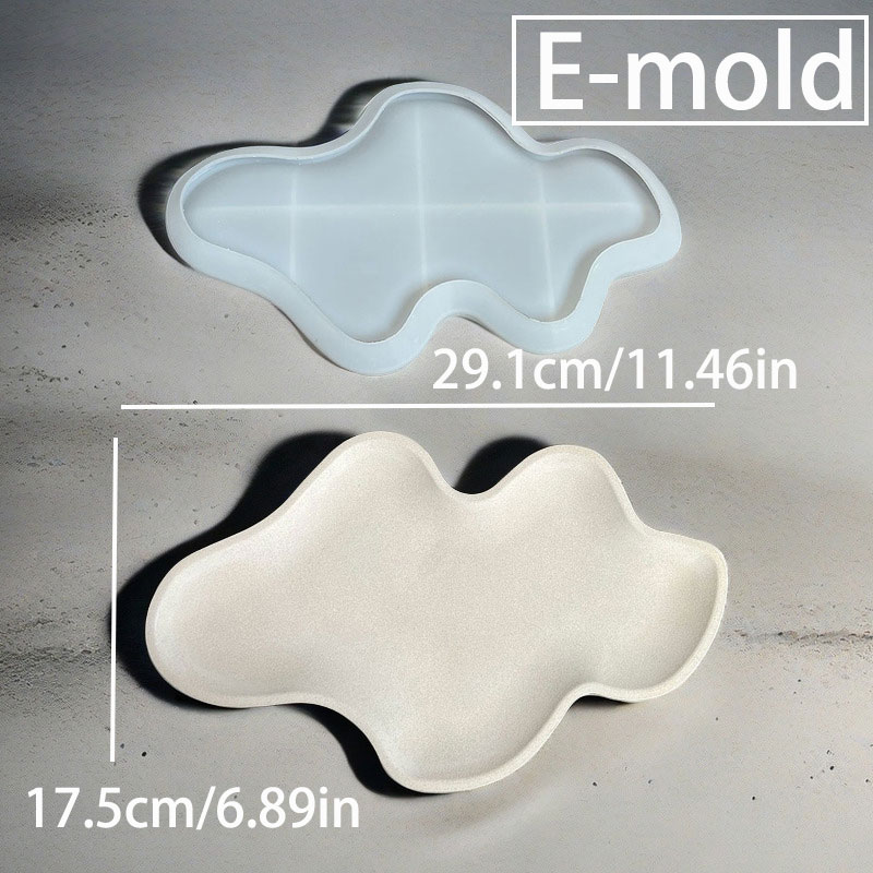 Cloud Storage Tray Concrete Mo - Resin Art Tray review and price