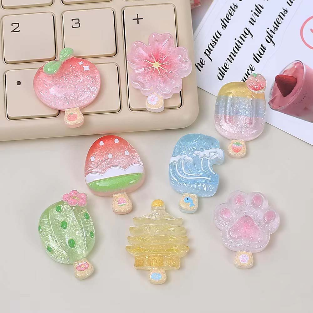 10pcs Kawaii Transparent Summe - Resin Art Phone Case review and price