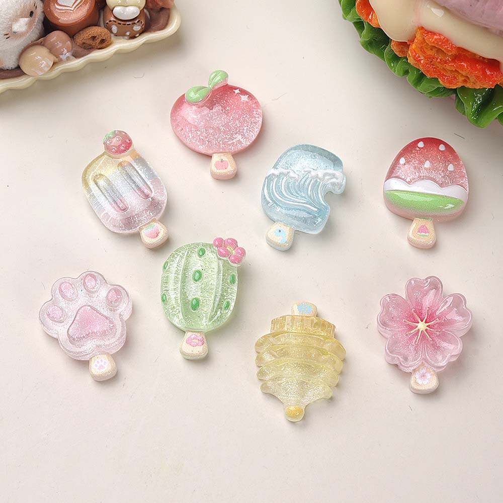 10pcs Kawaii Transparent Summe - Resin Art Phone Case review and price