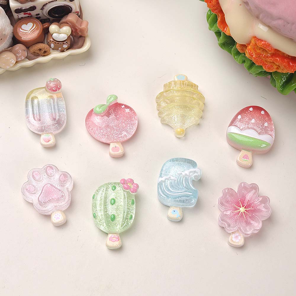 10pcs Kawaii Transparent Summe - Resin Art Phone Case review and price